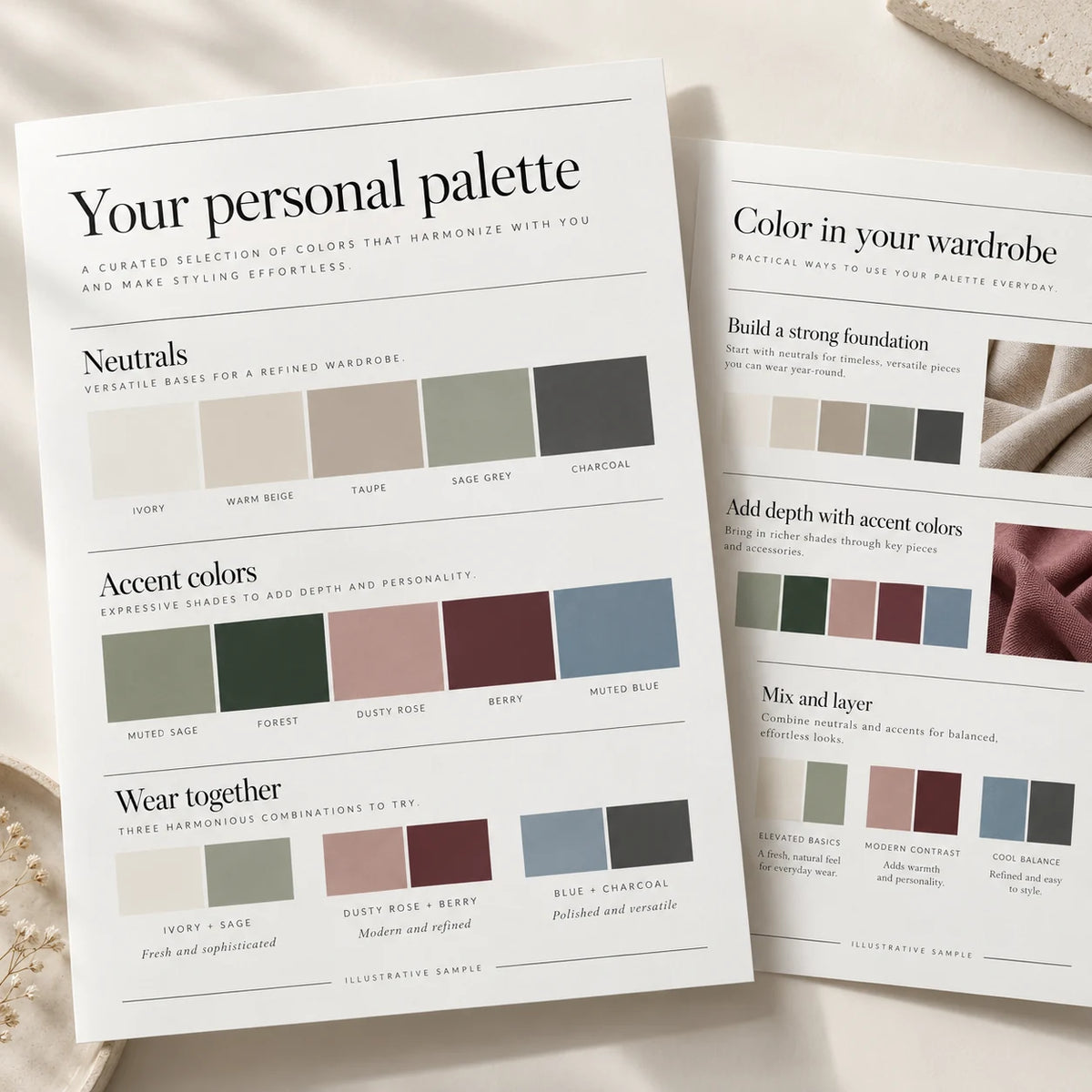 Illustrative personalized report preview